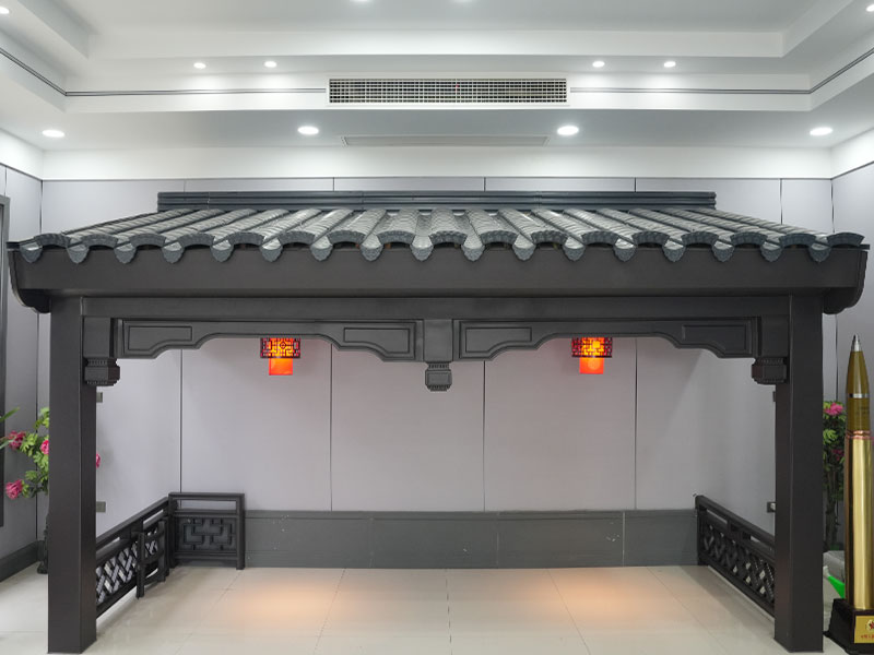 Aluminium magnesium mangan hui stil antik indigo metall takplatta