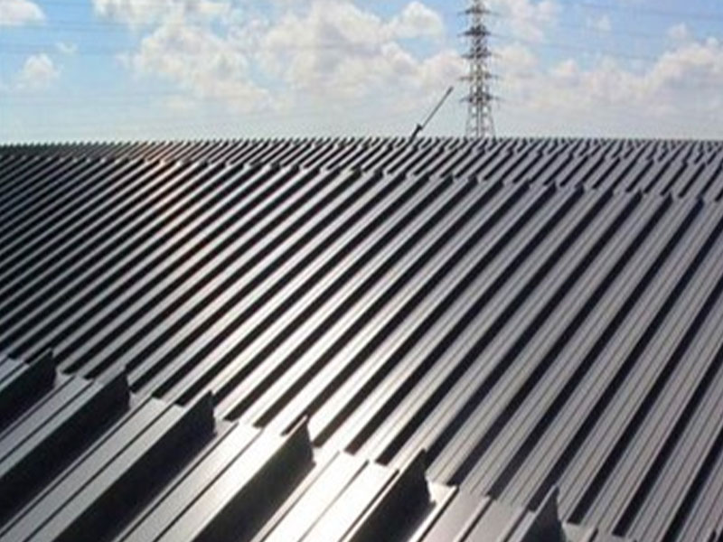 Aluminium magnesium mangan stående söm metalltak