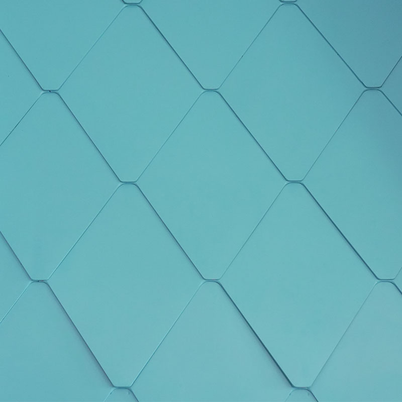 Aluminium magnesium mangankomposit diamantformad metalltakplatta